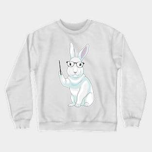 Rabbit Teacher Pointer Crewneck Sweatshirt